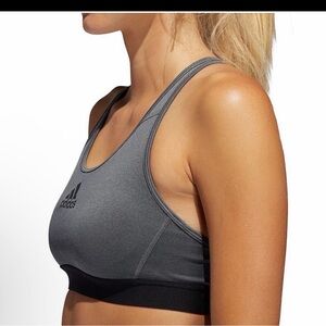 Adidas Women's Grey Sports Bra - Medium Support Racerback size XL